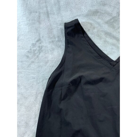 Eddie Bauer Tank Top Women's Small Black V-neck blouse - Picture 2 of 9